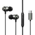 JOYROOM EC06 Metal In-ear Headphone with Mic HiFi Sound Type-C Wired Earphones - Tarnish