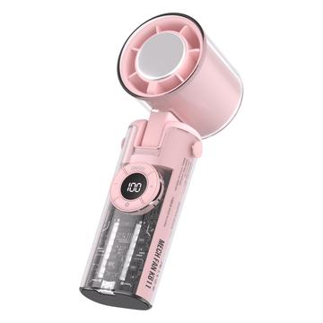 K-811 Transparent Mecha Handheld Fan - Pink