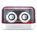 K9 Portable Transparent Bluetooth Speaker FM Radio Wireless Music Subwoofer Support TF Card / U-Disk / AUX - White