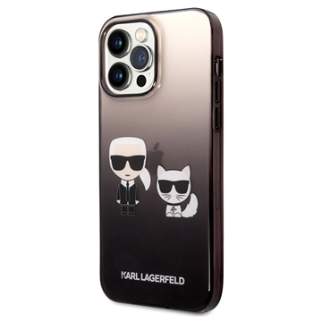 Karl Lagerfeld Gradient Karl & Choupette iPhone 14 Pro Max Maska