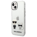 Karl Lagerfeld Ikonik Karl & Choupette iPhone 14 Maska - Providna