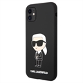 Karl Lagerfeld Ikonik iPhone 11 Silikonska Maska - Crna