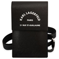 Karl Lagerfeld Torbica za Pametni Telefon - Paris 21 Rue St-Guillaume - Crna