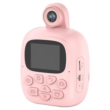 Dečji Instant Fotoaparat Štampač A18 - 24MP - Roze