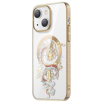 Kingxbar Myth Series iPhone 14 Maska - Golden Dragon