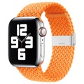 Apple Watch Series Ultra 2/Ultra/9/8/SE (2022)/7/SE/6/5/4/3/2/1 Pleteni Kaiš - 49mm/45mm/44mm/42mm - Narandžasti