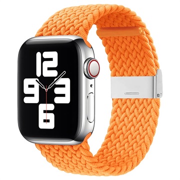 Apple Watch Series Ultra 3/2/Ultra/11/10/9/8/SE 3/(2022)/7/SE/6/5/4/3/2/1 Pleteni Kaiš - 49mm/46mm/45mm/44mm/42mm - Narandžasti