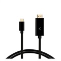 Ksix 4K USB-C na HDMI Kabl Adapter - 60Hz, 2m - Crni