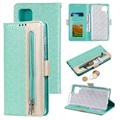 Huawei P40 Lite Futrola-Novčanik sa Motivom Čipke - Zelena
