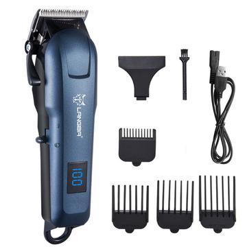 Langba Digital Display Cat & Dog Clipper / Electric Pet Grooming Trimmer with 4 Limit Combs - Blue