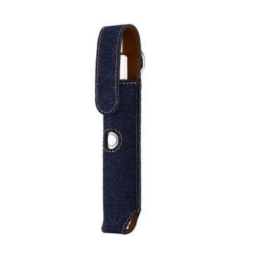 Leather Denim E-Cigarette Case for Ploom Tech+ - Dark Blue