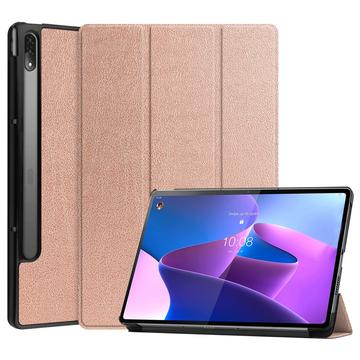 Lenovo Tab P12 Pro Tri-Fold Serija Smart Zaštitna Futrola - Zlatnoroze