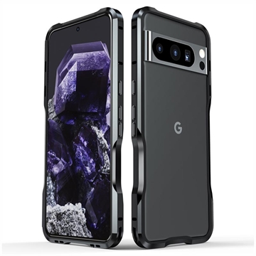 Google Pixel 8 Pro Luphie Metalni Zaštitni Okvir - Crni