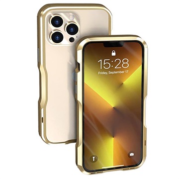 Luphie Safe Lock iPhone 13 Pro Max Metalni Zaštitni Okvir - Zlatni