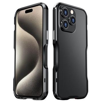 Luphie Safe Lock iPhone 15 Pro Max Metalni Zaštitni Okvir - Crni