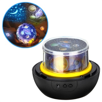 Magic Universe LED Projektor / Noćno Svetlo - Crni
