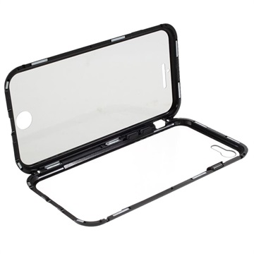 iPhone 7/8/SE (2020)/SE (2022) Magnetna Maska sa Kaljenim Staklom - Crna