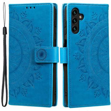Samsung Galaxy A54 5G Mandala Series Futrola-Novčanik - Plava