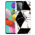 Marble Pattern Samsung Galaxy A32 (4G) TPU Maska - Crna / Bela