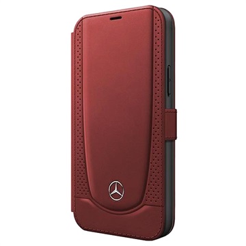 Mercedes-Benz Urban Line iPhone 12/12 Pro Kožna Novčanik-Futrola - Crvena