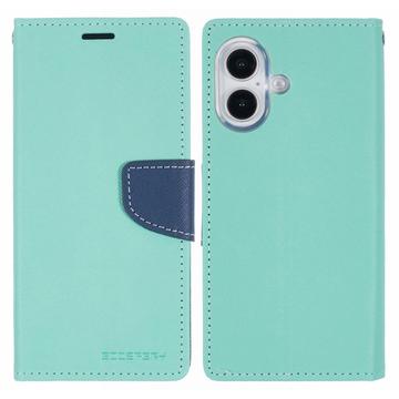 iPhone 16 Mercury Goospery Fancy Diary Novčanik-Futrola - Cyan