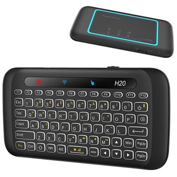 Mini Combo Bežična Tastatura / Touchpad H20 - Crna
