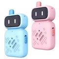 Mini Robot Dečiji Voki-Toki sa Punjivom Baterijom - Plavi / Roze