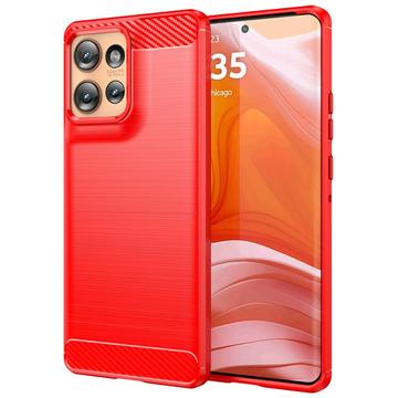 Motorola Edge 50 Brušena TPU Zaštitna Maska - Ugljenično Vlakno