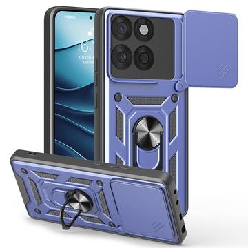 Motorola Edge 60 Fusion Hibridna Maska sa Rotirajućim Prstenom i Štitnikom za Kameru - Plava