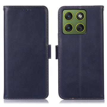 Motorola Edge 70 Wallet Leather Case with RFID - Blue