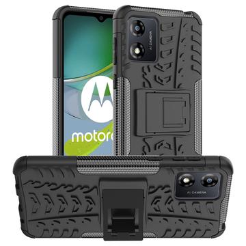 Motorola Moto E13 Anti-Slip Hibridna Maska sa Postoljem - Crna