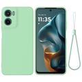 Motorola Moto G05/E15 Liquid Silicone Case with Hand Strap - Green