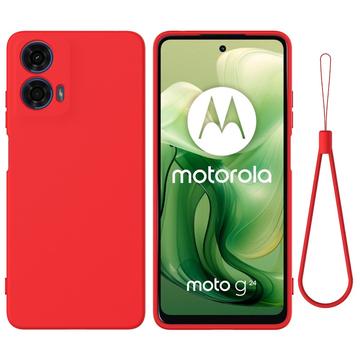 Motorola Moto G24 Power Maska od Tečnog Silikona - Crvena