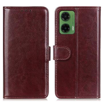 Motorola Moto G35 Wallet Case with Magnetic Closure - Brown