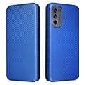 Motorola Moto G62 5G Flip Futrola - Carbon Fiber - Plava