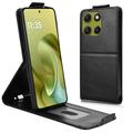 Motorola Moto G86 Power Vertical Flip Case with Stand - Black