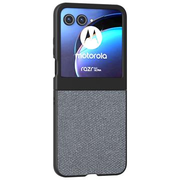 Motorola Razr 50 Rhinestone Texture Hybrid Case - Grey