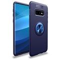 Samsung Galaxy S10+ Zaštitna Maska Sa Magnetnim Prstenom - Plava