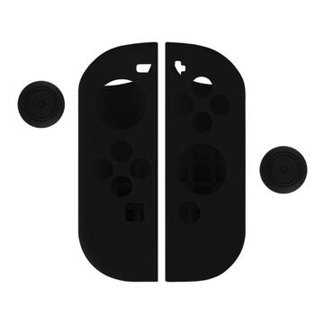 Nintendo Switch Controller Silicone Case with Thumb Grip Caps - Black