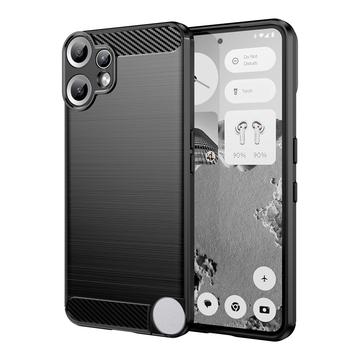 Nothing CMF Phone 2 Pro Brushed TPU Case - Carbon Fiber - Black