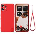 Nothing CMF Phone 2 Pro Liquid Silicone Case with Hand Strap - Red