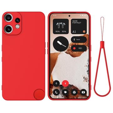 Nothing CMF Phone 2 Pro Liquid Silicone Case with Hand Strap - Red