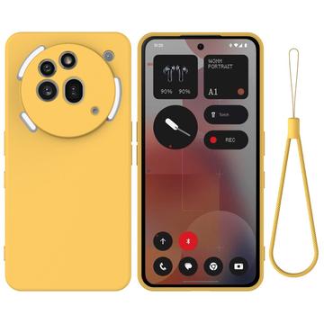 Nothing Phone (3a) Pro Liquid Silicone Case with Hand Strap