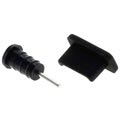 OTB Komplet Kapica za Zaštitu od Prašine - USB 3.1 Tip-C, 3.5mm Port - Crne