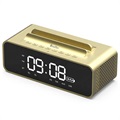OneDer V06 Stereo Bluetooth Speaker / Alarm Clock - 10W - Gold