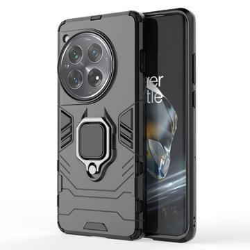 OnePlus 12 Hibridna Maska sa Prstenom - Crna