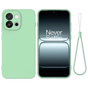 OnePlus 13T/13s Liquid Silicone Case with Hand Strap - Green