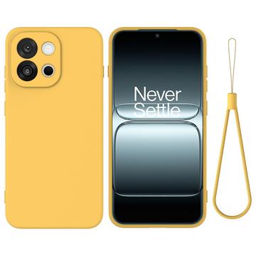 OnePlus 13T/13s Liquid Silicone Case with Hand Strap - Yellow