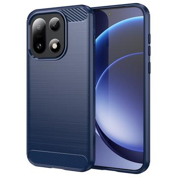 OnePlus 15 Brushed TPU Case - Carbon Fiber - Blue
