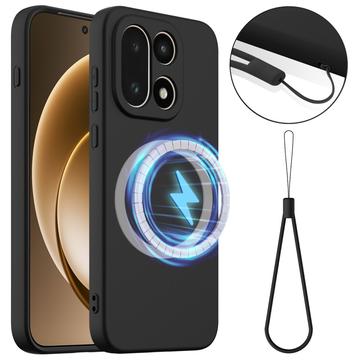 OnePlus 15 Maska od Tečnog Silikona - Kompatibilna sa MagSafe - Crna